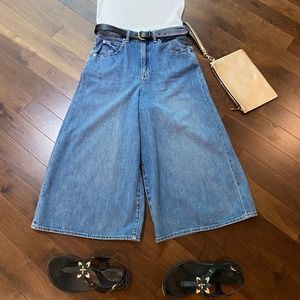 Gap Wide Leg Crop Denim Pants
